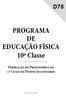 PROGRAMA DE EDUCAÇÃO FÍSICA 10ª Classe