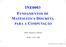 INE0003 FUNDAMENTOS DE MATEMÁTICA DISCRETA