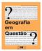 ISSN: Geografia Em Questão