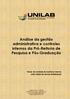 Análise da gestão administrativa e controles internos da Pró-Reitoria de Pesquisa e Pós-Graduação