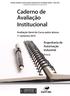 Caderno de Avaliação Institucional