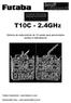 T10C - 2.4GHz. Sistema de radiocontrole de 10 canais para aeromodelos (aviões e helicópteros) Futaba Corporation