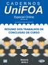 Especial Online RESUMO DOS TRABALHOS DE CONCLUSÃO DE CURSO. História ISSN