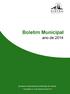 Boletim Municipal :: Câmara Municipal de Sintra Súmula de Deliberações de 7 de janeiro a 16 de dezembro de 2014