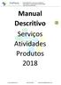 Manual Descritivo Serviços Atividades Produtos 2018