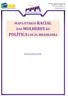 MAPA ÉTNICO-RACIAL DAS MULHERES NA POLÍTICA LOCAL BRASILEIRA