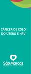CÂNCER DE COLO DO ÚTERO E HPV