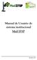 Manual de Usuário do sistema institucional Mail IFSP