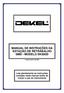 MANUAL DE INSTRUÇÕES DA ESTAÇÃO DE RETRABALHO SMD - MODELO DK850D. revisão fevereiro de 2007