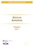 INSPEÇÃO-GERAL DA EDUCAÇÃO ESCOLAS EUROPEIAS. Relatório Coleção Relatórios