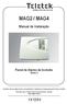 MAG2 / MAG4 Manual de Instalação