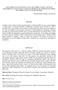 RESUMO ABSTRACT. Palavras Chave: Paridade de Poder de Compra; Taxa de Câmbio, Ajustamento Threshold