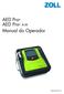 AED Pro AED Pro A-W Manual do Operador