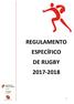 REGULAMENTO ESPECÍFICO DE RUGBY