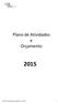 Plano de Atividades e Orçamento