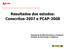 Resultados dos estudos: Conscritos-2007 e PCAP Assessoria de Monitoramento e Avaliação Unidade de Informação e Vigilância