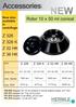 Accessories. Rotor 10 x 50 ml conical Z 326 K Z 326 Z 32 HK Z 36 HK. Now also available in centrifuge: Unit. Order No. max. Speed. max.