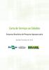 Carta de Serviços ao Cidadão. Empresa Brasileira de Pesquisa Agropecuária
