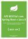 API RESTful com Spring Boot e Java Introdução 2. Autor 4