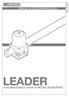 MANUAL DO UTILIZADOR/INSTALADOR LEADER AUTOMATISMOS PARA PORTÕES DE BATENTE 01_17