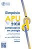 Simpósio. Complicações em Urologia. Programa Científico. Centro de Congressos EPIC SANA Algarve Hotel Albufeira, Algarve. 26 a 28 de outubro de 2018