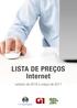 LISTA DE PREÇOS Internet