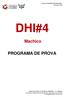DHI#4 Machico PROGRAMA DE PROVA