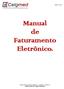 Manual de Faturamento Eletrônico.