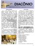DIACÔNIO. Órgão Informativo da CRD-Leste 1 Edição Especial - Novembro 2013