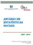 ANUÁRIO DE ESTATÍSTICAS SOCIAIS