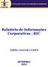 Relatório de Informações Corporativas - RIC