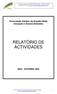 RELATÓRIO DE ACTIVIDADES