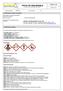 FICHA DE SEGURANÇA. FISPQ No Página 1 de 4. Data da emissão: 16/05/2012 No. da revisão: Identificação do produto e da empresa