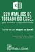 220 ATALHOS DE TECLADO DO EXCEL