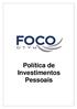 Política de Investimentos Pessoais