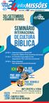 BÍBLICA SEMINÁRIO DE CULTURA 30/SETEMBRO INTERNACIONAL. //Domingo 16 horas PR. JOSÉ NOGUEIRA. Prof. Ariel Horovitz Prof. REINHOLD FEDEROLF CRISTO