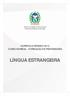 CURRÍCULO MÍNIMO 2013 CURSO NORMAL - FORMAÇÃO DE PROFESSORES LÍNGUA ESTRANGEIRA
