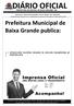 DIÁRIO OFICIAL PREFEITURA MUNICIPAL DE BAIXA GRANDE - BA. Quarta-feira 20 de Fevereiro de 2019 Ano III Edição n 30 Caderno 03