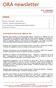 ORA newsletter. Nº 41 JUNHO/2010 (circulação limitada) Assuntos LEGISLAÇÃO FISCAL/LEGAL MAIO DE 2010