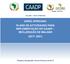 UNIÃO AFRICANA: PLANO DE ACTIVIDADES PARA IMPLEMENTAÇÃO DO CAADP DECLARAÇÃO DE MALABO ( )