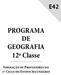 PROGRAMA DE GEOGRAFIA 12ª Classe
