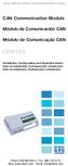 Motors Automation Energy Transmission & Distribution Coatings. CAN Communication Module. Módulo de Comunicación CAN. Módulo de Comunicação CAN