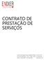 CONTRATO DE PRESTAÇÃO DE SERVIÇOS