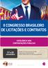 II CONGRESSO BRASILEIRO DE LICITAÇÕES E CONTRATOS