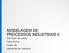 MODELAGEM DE PROCESSOS INDUSTRIAIS II. Prof. Pierre Vilar Dantas Turma: 0072-A Horário: 3N ENCONTRO DE 13/03/2018