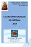 PARÓQUIA SÃO JOSÉ RIBEIRÃO PIRES REGIÃO PASTORAL Ribeirão Pires Rio Grande da Serra CALENDÁRIO PAROQUIAL DE PASTORAL 2018