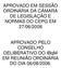 APROVADO EM SESSÃO ORDINÁRIA DA CÂMARA DE LEGISLAÇÃO E NORMAS DO CEPG EM 27/06/2008