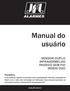 Manual do usuário SENSOR DUPLO INFRAVERMELHO PASSIVO SEM FIO IRD650 DUO