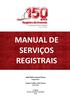 MANUAL DE SERVIÇOS REGISTRAIS