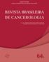 REVISTA BRASILEIRA DE CANCEROLOGIA